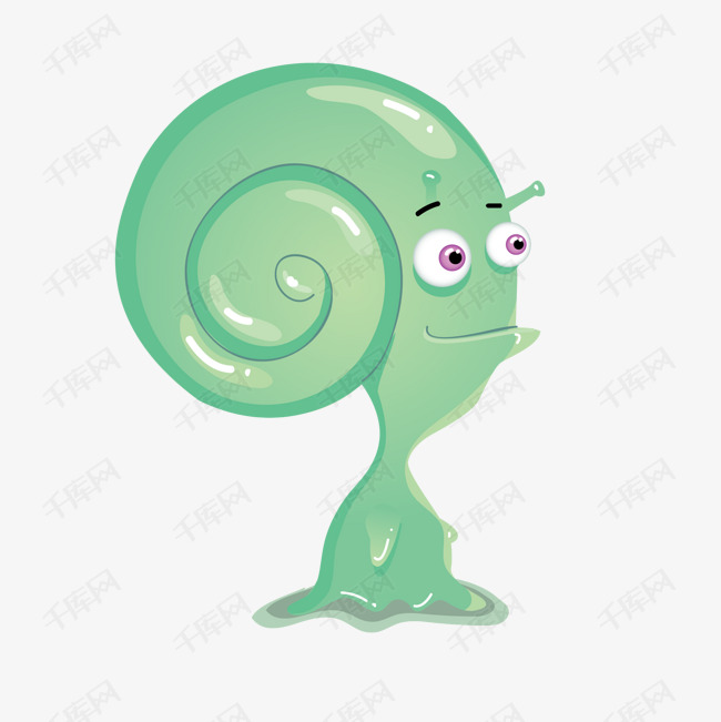 卡通绿色的怪物设计