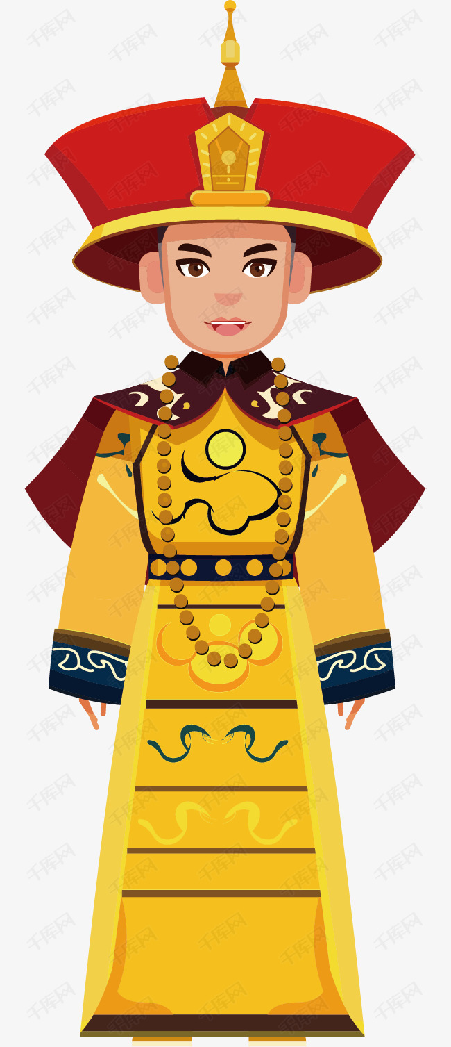 卡通皇帝矢量图下载