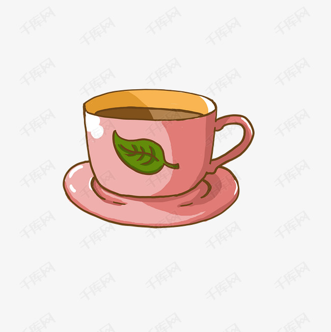 杯子手绘小清新咖啡杯