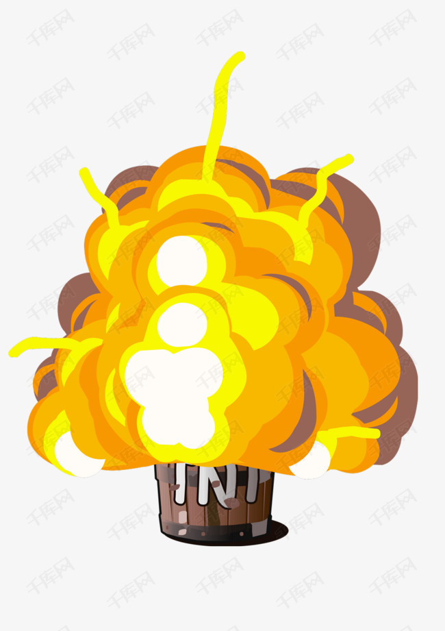 tnt爆炸卡通手绘图