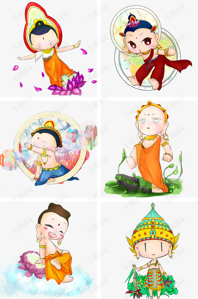 卡通人物西游记  手绘西游记人物