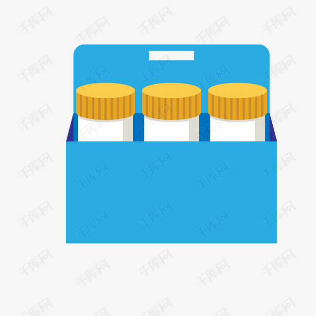 药盒矢量插画png