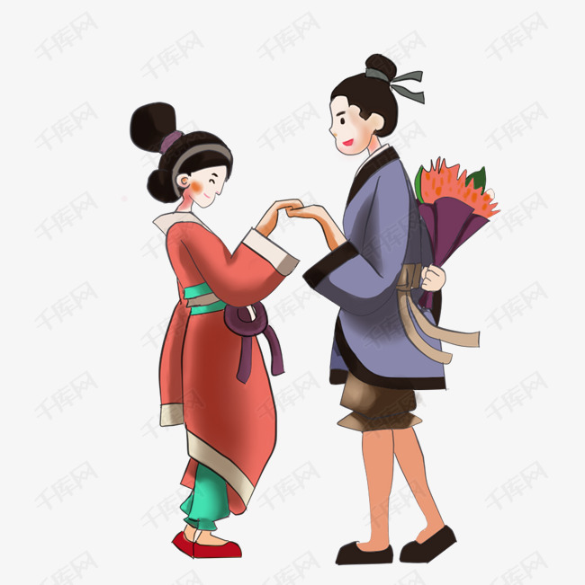 千库网 图片素材 七夕牛郎织女鹊桥会民间传说  七夕牛郎织女鹊桥会