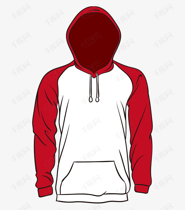 手绘红色运动服套装