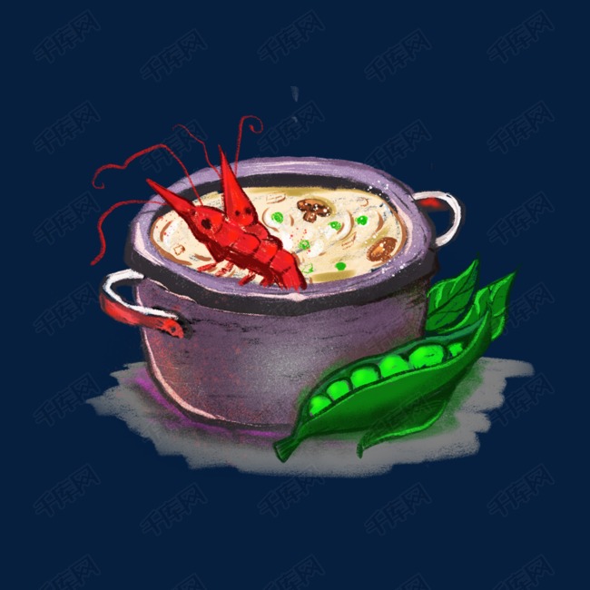 舌尖上的中国卡通手绘美食
