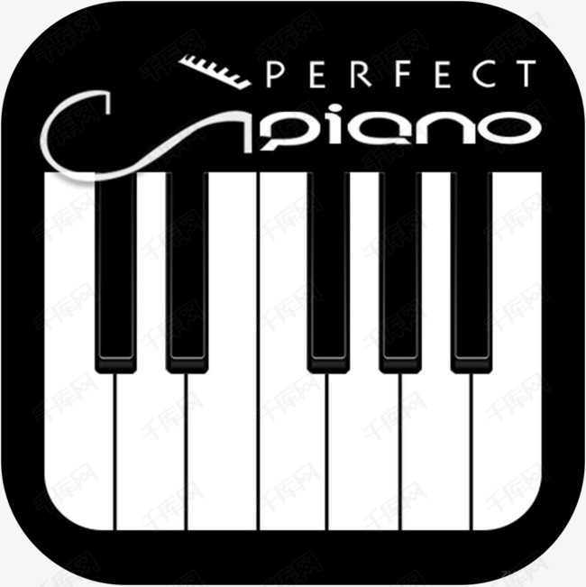 手机完美钢琴软件logo图标素材图片免费下载_