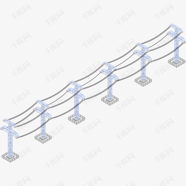 卡通电线杆矢量图下载