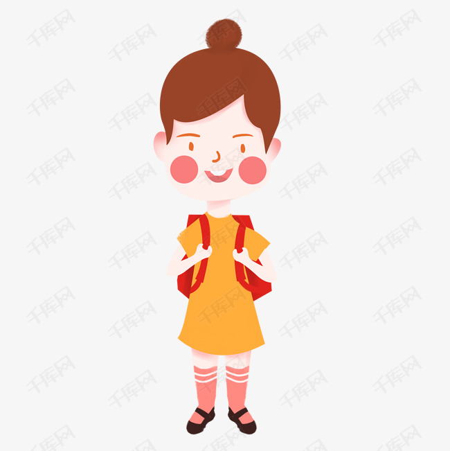 幼儿园小女孩小学生背书包可爱卡通欧风q版