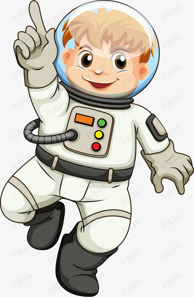 卡通太空宇航员素材图