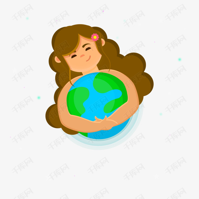 矢量保护地球女孩下载