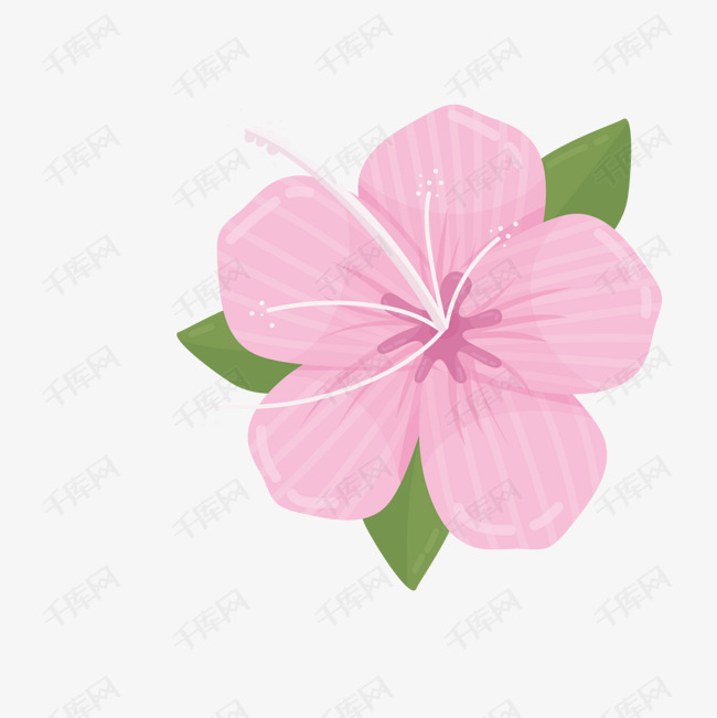 矢量粉色小花下载的素材免抠花朵花卉花蕊png免抠图下载植物卡通