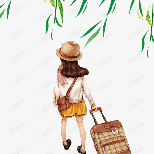 绿叶手绘清新头像