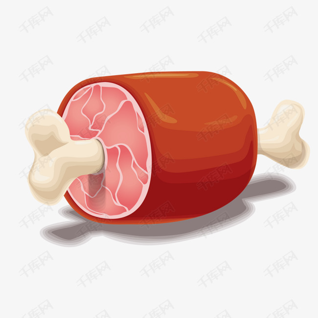 卡通肉腿矢量图下载