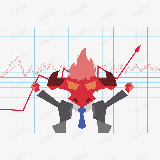 矢量股市牛市上涨