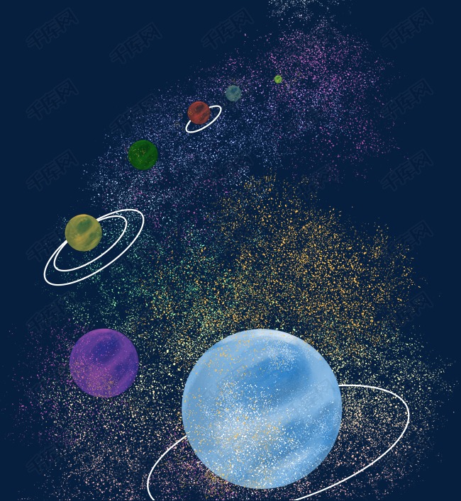 星球宇宙银河免抠图