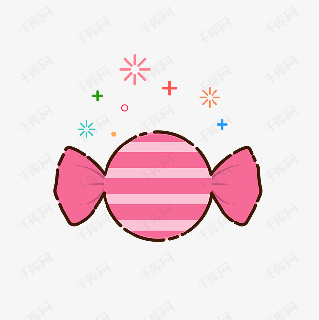 卡通糖果矢量图下载素材图片免费下载_高清psd_千库网