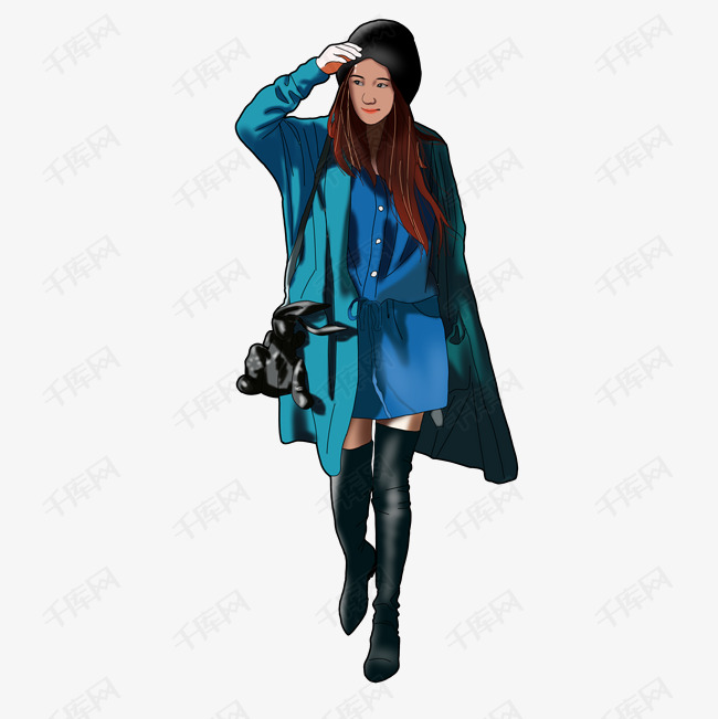 时尚欧美女模特服装模特淘宝服饰素材图片免费下载