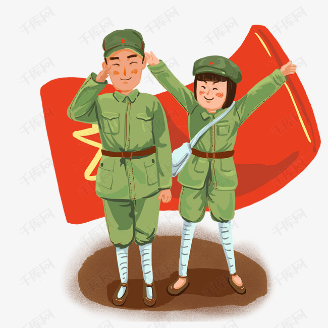 八一党的生日革命主旋律红旗红军欢乐爱国纪念png图