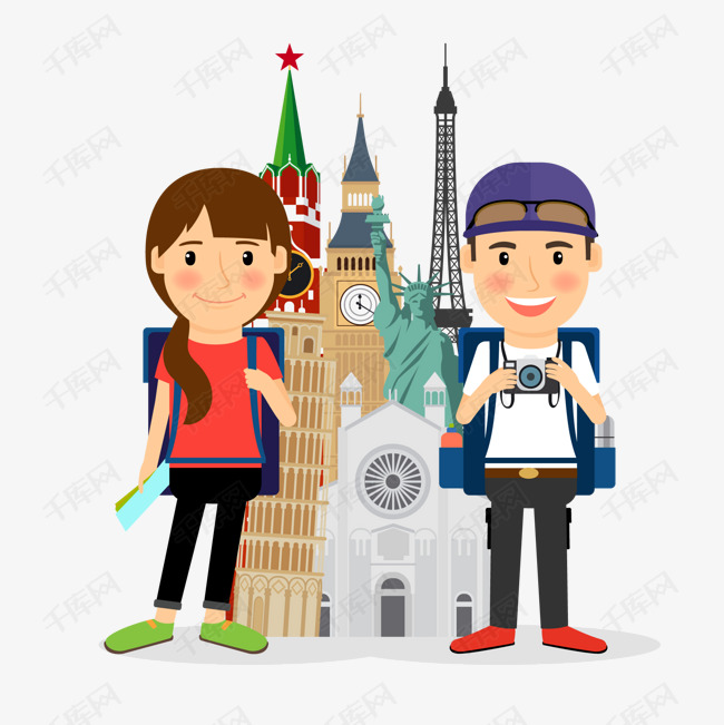 出门旅行旅游的人物