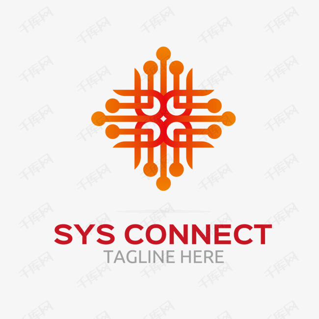 橙红色美丽的logo的素材免抠芯片橙色橙红色字母设计感简约