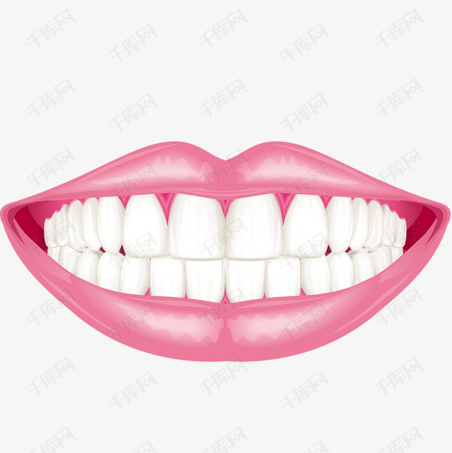 白牙和嘴唇免抠png的素材免抠牙齿口腔牙科全国爱牙日白牙和嘴唇免抠