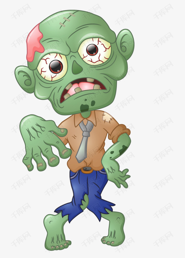 的素材免抠手绘万圣节僵尸设计手绘万圣节僵尸设计植物大战僵尸僵尸