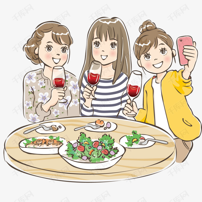 桌子手绘清新头像