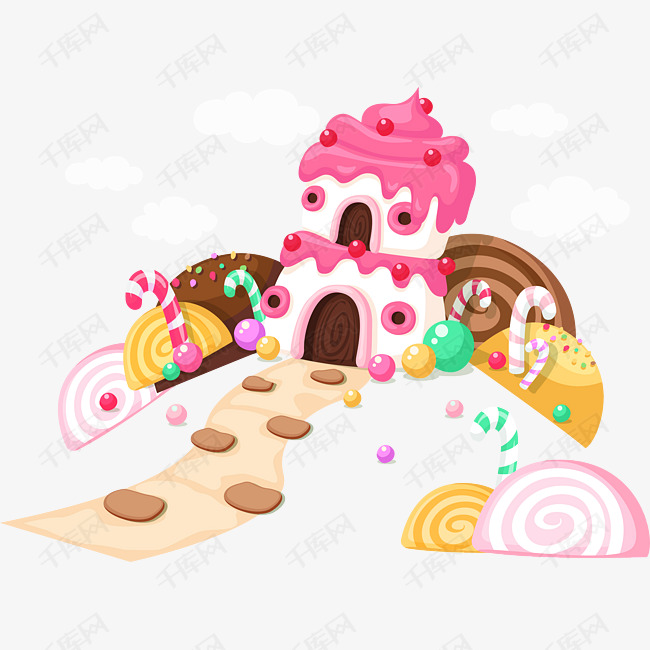 糖果建筑矢量图下载素材图片免费下载_高清psd_千库网