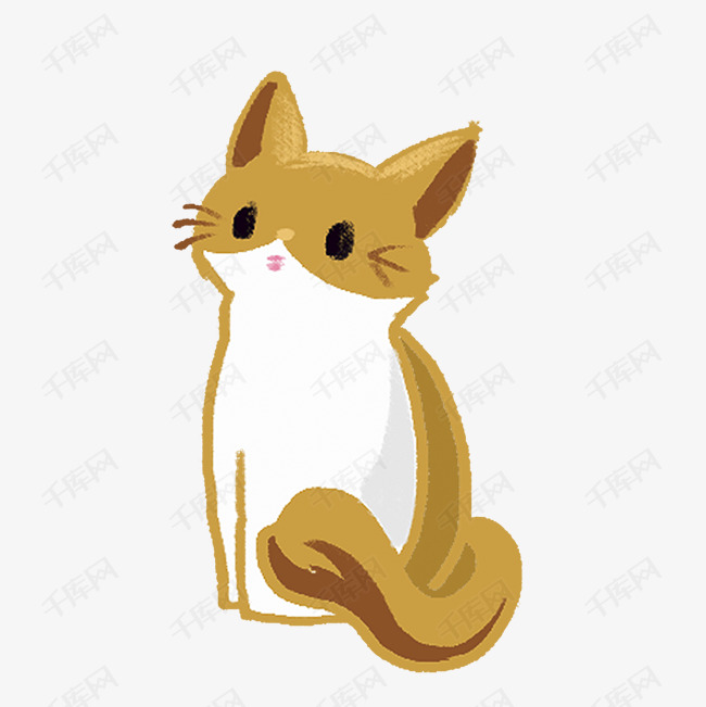 可爱卡通手绘小猫咪