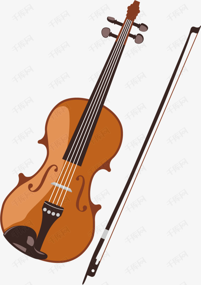 卡通大提琴矢量图下载