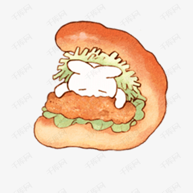 食物美味卡通兔子
