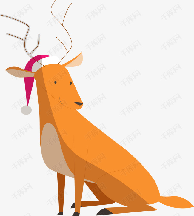 圣诞节有趣的驯鹿的素材免抠矢量png驯鹿可爱驯鹿圣诞节圣诞节驯鹿有