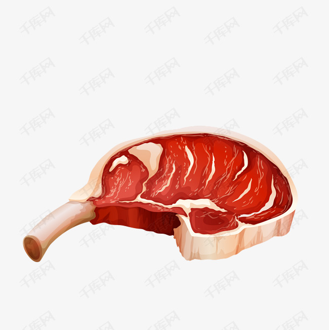 卡通羊肉矢量图下载的素材免抠羊排鲜肉卡通羊肉卡通插图创意卡通