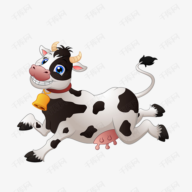 卡通奶牛矢量图下载素材图片免费下载_高清psd_千库网