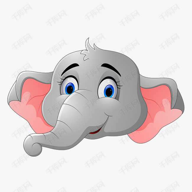 卡通大象矢量图下载