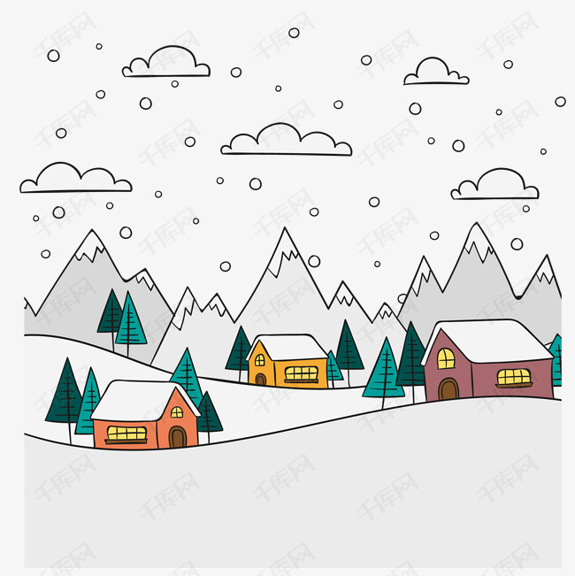           下雪场景  