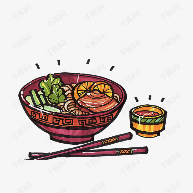 卡通麻辣烫png下载的素材免抠食物美食卡通麻辣烫卡通插图创意卡通