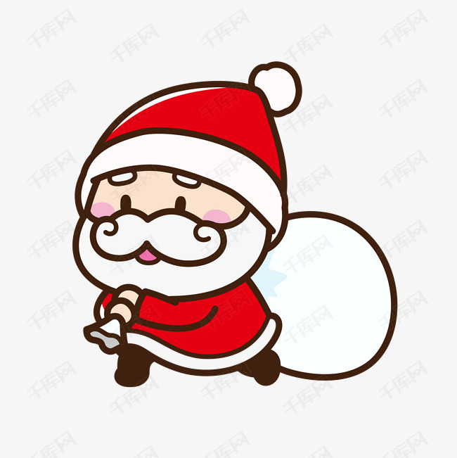 圣诞节q版可爱卡通圣诞老人免费下载