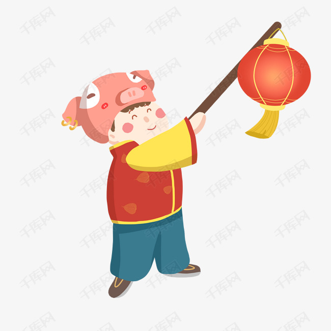 新年习俗挂红灯笼免抠png素材图片免费下载_高清psd