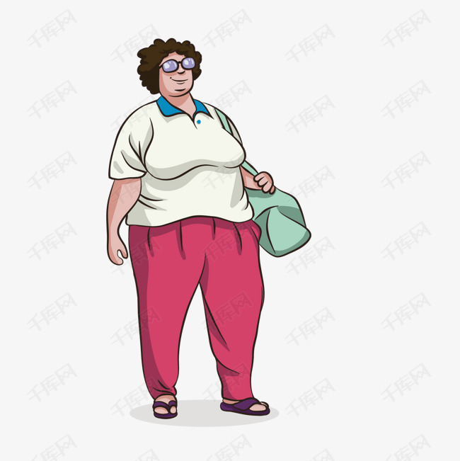 卡通中年女性人物设计