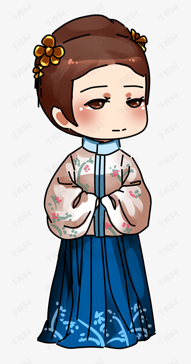 中国风复古风古风汉服女性角色