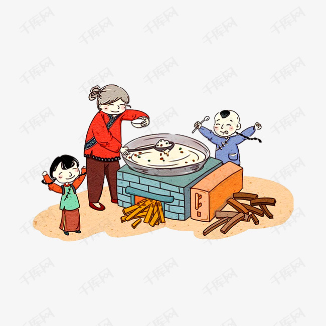 古法腊八粥卡通人物