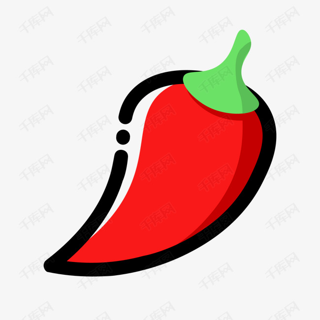 辣椒卡通插图                                            创意卡通