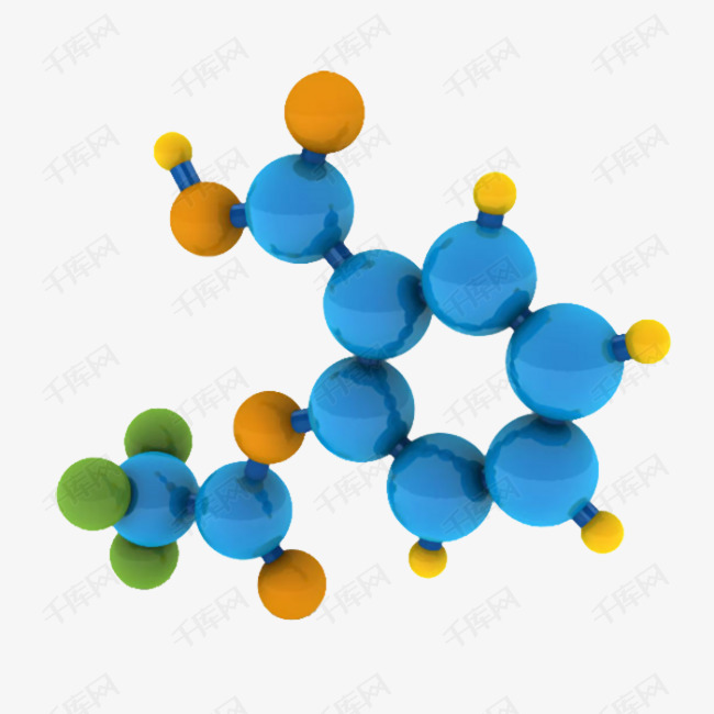 蓝色化学分子式png