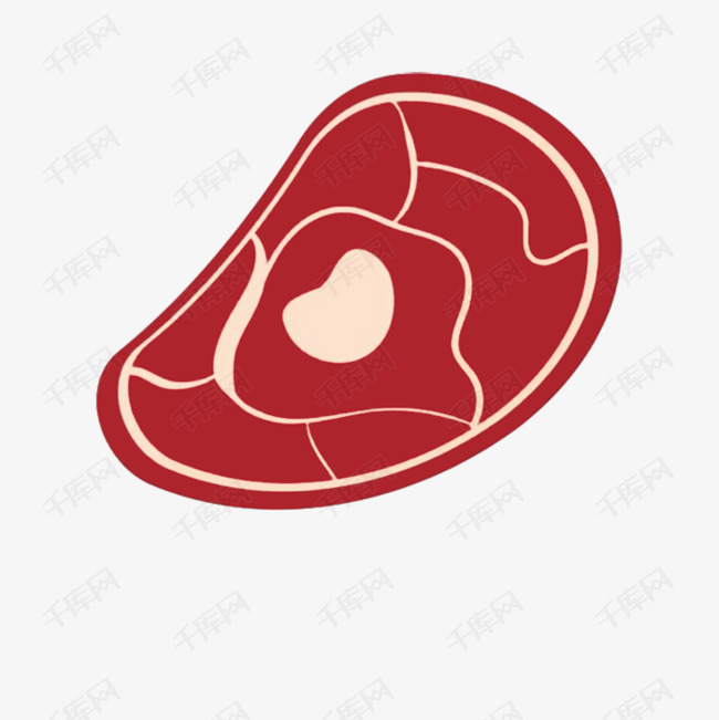 牛排牛肉食品png的素材免抠卡通手绘插画卡通手绘免扣牛排牛肉食品png