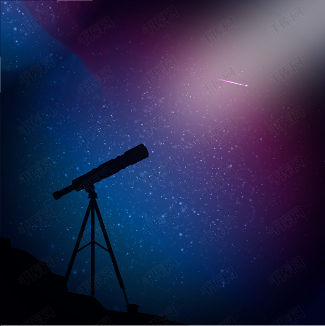 望远镜 星河 星空 遥望 远方 星迹