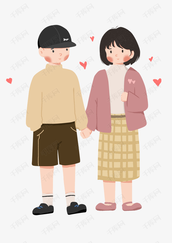 情人节520  人物手牵手  年轻的妈妈