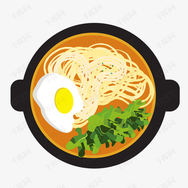 卡通鸡蛋面png下载