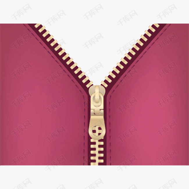 手绘卡通衣服拉链