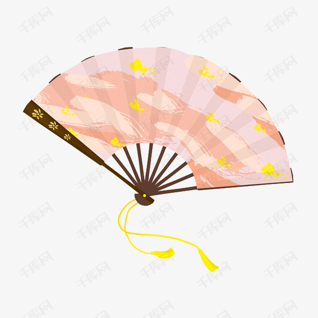 传统风格手绘折扇